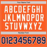 Personalized Orange Navy-White Authentic Throwback Baseball Jersey Team Custom Name and Number