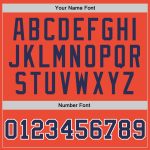 Personalized Orange Navy-White Authentic Throwback Basketball Jersey