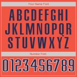 Personalized Orange Navy-White Authentic Throwback Basketball Jersey Team Custom Name and Number