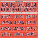 Personalized Orange Navy-White Authentic Throwback Basketball Jersey