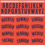 Personalized Orange Navy-White Authentic Throwback Rib-Knit Baseball Jersey Shirt