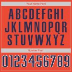 Personalized Orange Navy-White Authentic Throwback Rib-Knit Baseball Jersey Shirt