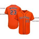 Personalized Orange Navy-White Baseball Jersey Team Custom Name and Number