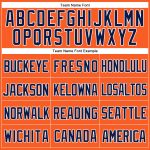 Personalized Orange Navy-White Mesh Authentic Throwback Baseball Jersey