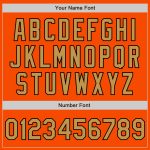 Personalized Orange Old Gold-Black 3 Colors Arm Shapes Authentic Baseball Jersey Team Custom Name and Number