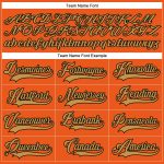 Personalized Orange Old Gold-Black Hockey Lace Neck Jersey Team Custom Name and Number