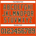 Personalized Orange Olive-Cream Authentic Baseball Jersey Team Custom Name and Number