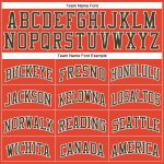 Personalized Orange Olive-White Authentic Throwback Basketball Jersey Team Custom Name and Number