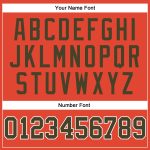 Personalized Orange Olive-White Authentic Throwback Basketball Jersey Team Custom Name and Number