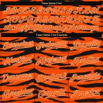 Personalized Orange Orange-Black 3D Pattern Design Tiger Authentic Baseball Jersey Team Custom Name and Number