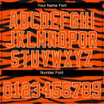 Personalized Orange Orange-Black 3D Pattern Design Tiger Authentic Baseball Jersey Team Custom Name and Number