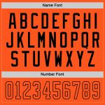 Personalized Orange Orange-Black Hockey Jersey Team Custom Name and Number