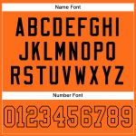 Personalized Orange Orange-Black Mesh Authentic Football Jersey Team Custom Name and Number