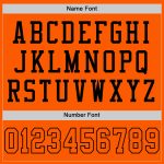 Personalized Orange Orange-Black Mesh Authentic Throwback Football Jersey Team Custom Name and Number