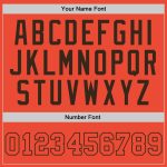 Personalized Orange Orange-Brown Authentic Throwback Basketball Jersey Team Custom Name and Number