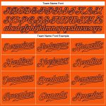 Personalized Orange Orange-Navy Authentic Baseball Jersey Team Custom Name and Number