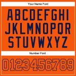 Personalized Orange Orange-Navy Authentic Baseball Jersey Team Custom Name and Number