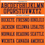 Personalized Orange Orange-Navy Mesh Authentic Football Jersey Team Custom Name and Number