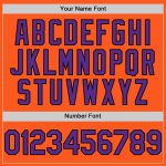 Personalized Orange Purple-Black Mesh Authentic Throwback Baseball Jersey Team Custom Name and Number