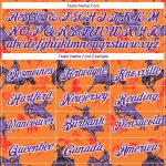 Personalized Orange Purple-White 3D Pattern Design Cowboy Rodeo Performance T-Shirt Team Custom Name and Number