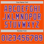 Personalized Orange Purple-White Authentic Baseball Jersey Team Custom Name and Number