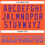 Personalized Orange Purple-White Authentic Drift Fashion Baseball Jersey Team Custom Name and Number