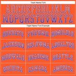 Personalized Orange Purple-White Authentic Drift Fashion Baseball Jersey Team Custom Name and Number
