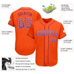 Personalized Orange Purple-White Authentic Drift Fashion Baseball Jersey Team Custom Name and Number