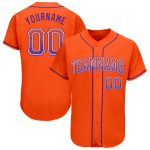 Personalized Orange Purple-White Authentic Drift Fashion Baseball Jersey Team Custom Name and Number