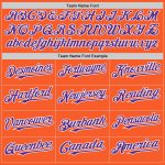 Personalized Orange Purple-White Authentic Sleeveless Baseball Jersey Team Custom Name and Number