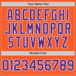 Personalized Orange Purple-White Authentic Sleeveless Baseball Jersey Team Custom Name and Number