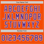 Personalized Orange Purple-White Authentic Split Fashion Baseball Jersey Team Custom Name and Number