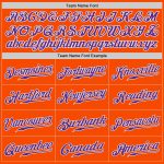 Personalized Orange Purple-White Authentic Split Fashion Baseball Jersey Team Custom Name and Number