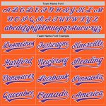 Personalized Orange Purple-White Authentic Throwback Baseball Jersey Team Custom Name and Number