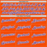 Personalized Orange Purple-White Authentic Throwback Basketball Jersey