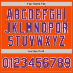 Personalized Orange Purple-White Bomber Full-Snap Varsity Letterman Jacket Team Custom Name and Number