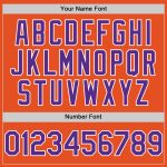 Personalized Orange Purple-White Line Authentic Baseball Jersey Team Custom Name and Number