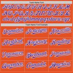Personalized Orange Purple-White Line Authentic Baseball Jersey Team Custom Name and Number