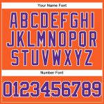 Personalized Orange Purple-White Mesh Authentic Throwback Baseball Jersey