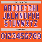 Personalized Orange Purple-White Mesh Authentic Throwback Baseball Jersey Team Custom Name and Number