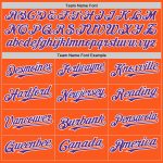 Personalized Orange Purple-White Mesh Authentic Throwback Baseball Jersey Team Custom Name and Number