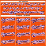 Personalized Orange Purple-White Performance Vapor Golf Polo Shirt Team Custom Name and Number