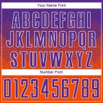 Personalized Orange Purple-White Sublimation Soccer Uniform Jersey Team Custom Name and Number