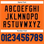 Personalized Orange Royal-Black Mesh Authentic Football Jersey Team Custom Name and Number