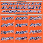 Personalized Orange Royal-White Authentic Sleeveless Baseball Jersey