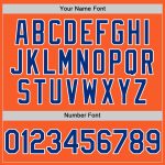 Personalized Orange Royal-White Authentic Sleeveless Baseball Jersey