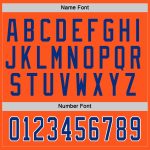 Personalized Orange Royal-White Hockey Jersey Team Custom Name and Number