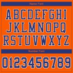 Personalized Orange Royal-White Mesh Authentic Football Jersey