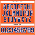 Personalized Orange Royal-White Mesh Authentic Throwback Baseball Jersey
