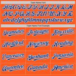 Personalized Orange Royal-White Mesh Authentic Throwback Baseball Jersey Team Custom Name and Number